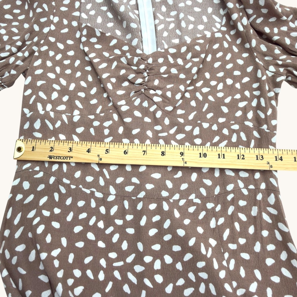 Petal & Pup Franklin Polka Dot Midi Dress Size 6 Cottagecore Reformation Style - Picture 16 of 16